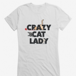 uk crazy cat lady shirt